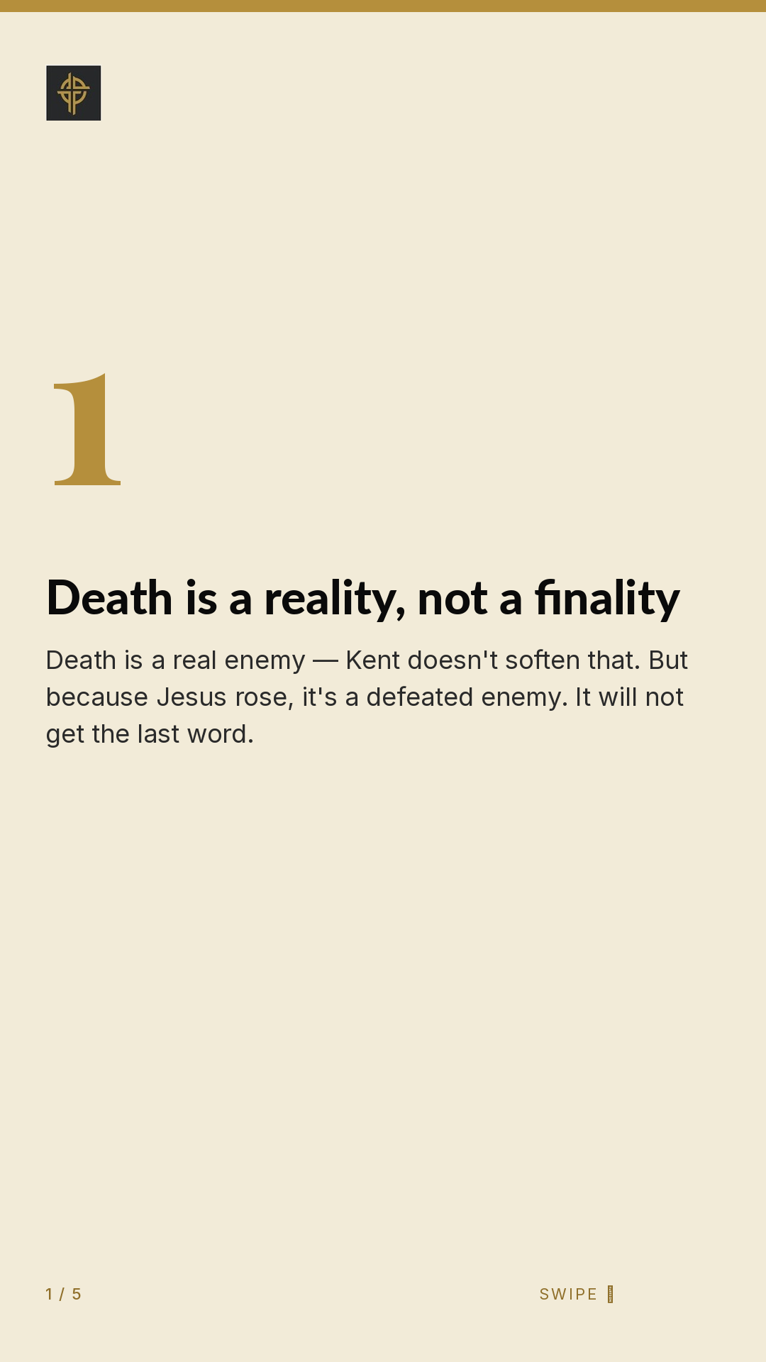 Framework (5-slide story sequence) — slide 2