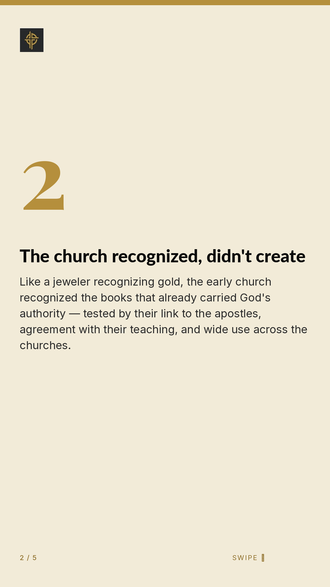 Framework (5-slide story sequence) — slide 3