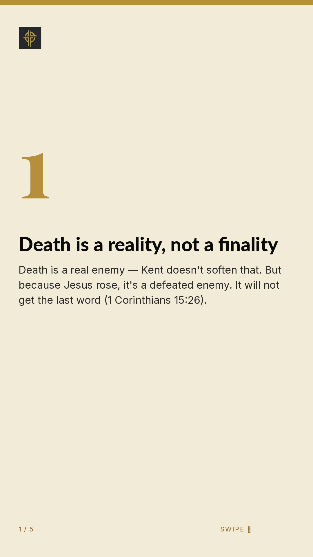 Framework (5-slide story sequence) — slide 2