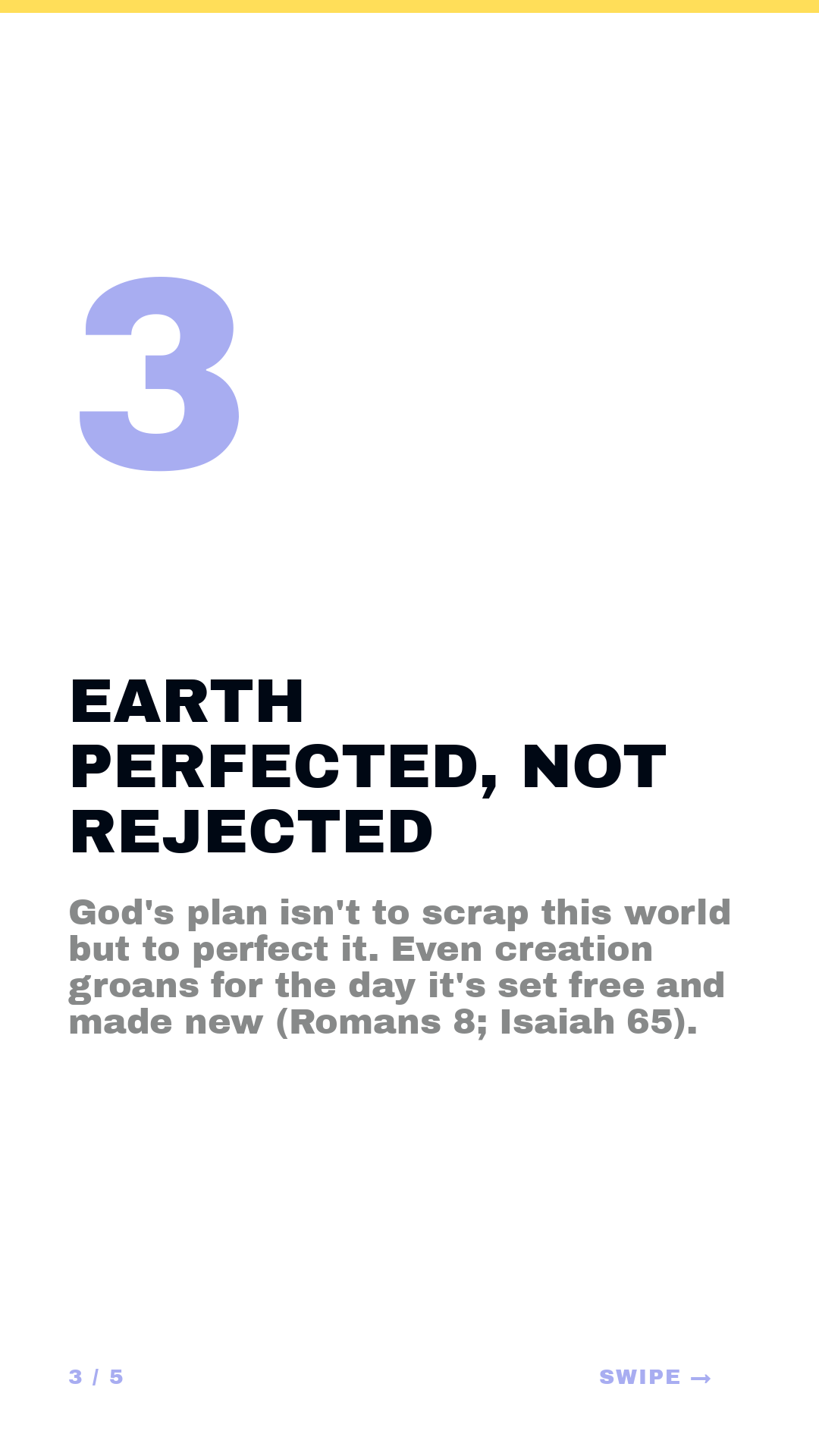 Isaiah · Framework (5-slide story sequence) — slide 4