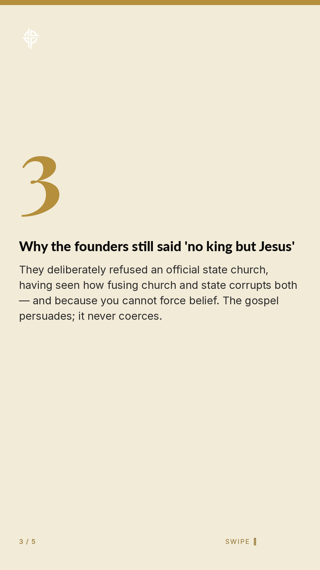Framework (5-slide story sequence) — slide 4