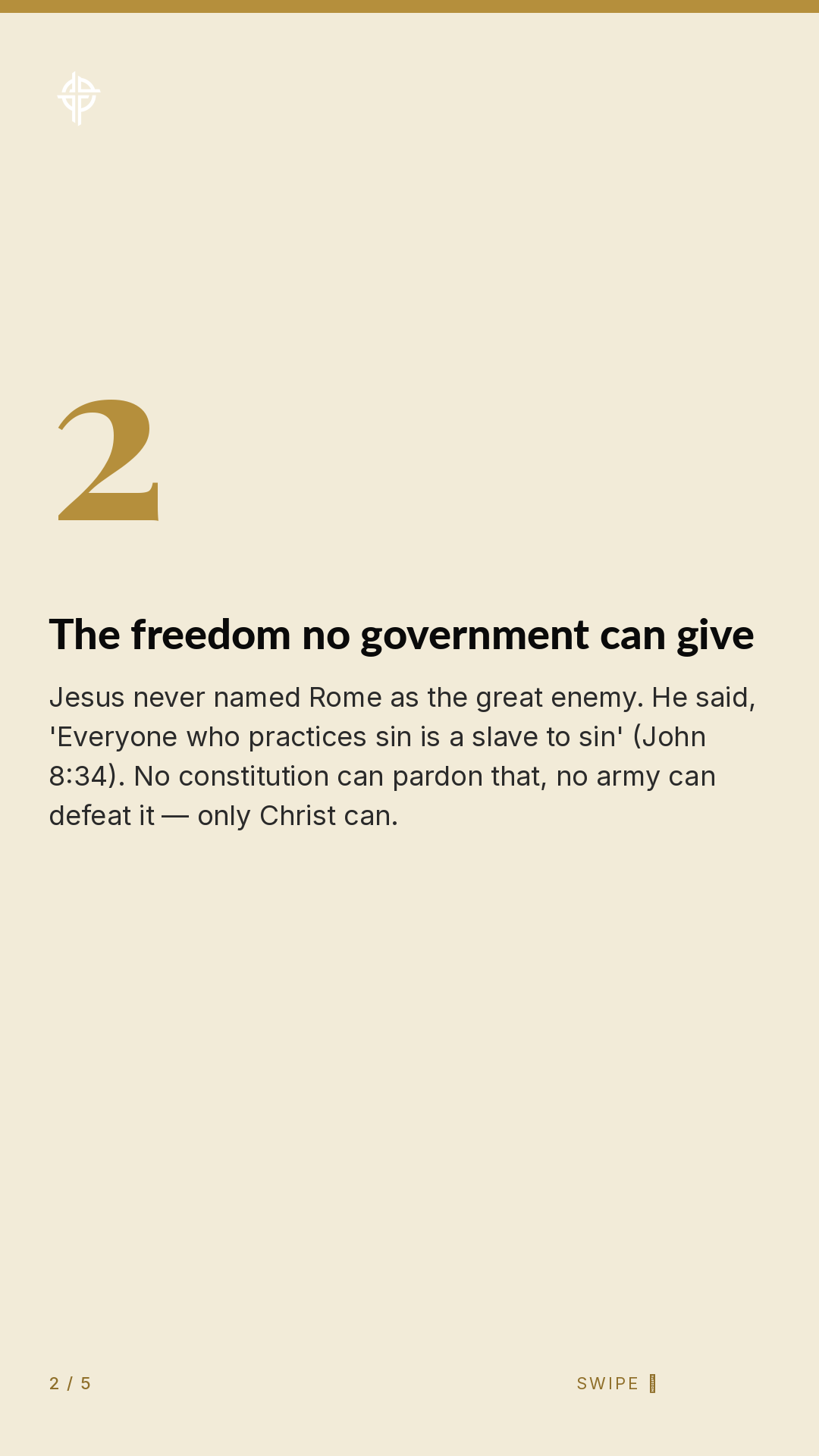 Framework (5-slide story sequence) — slide 3