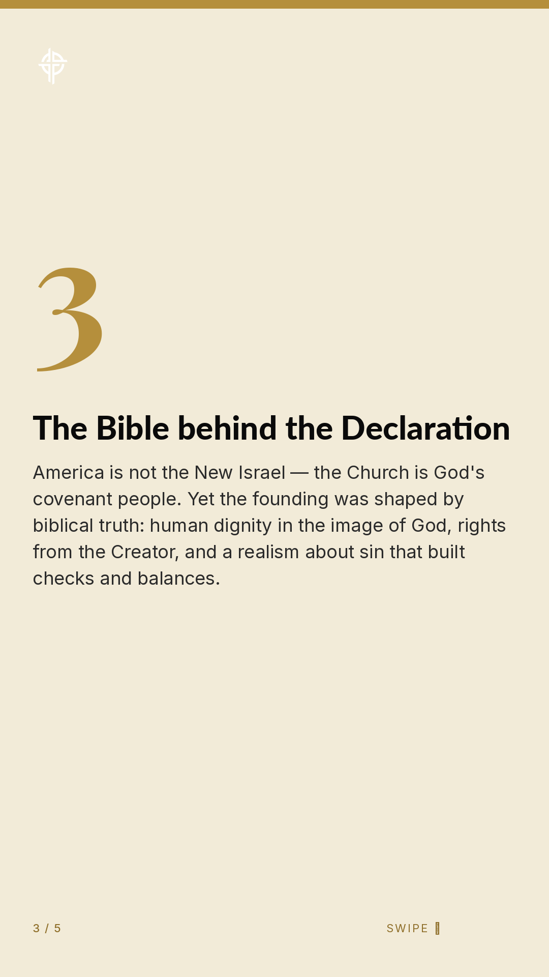 Framework (5-slide story sequence) — slide 4
