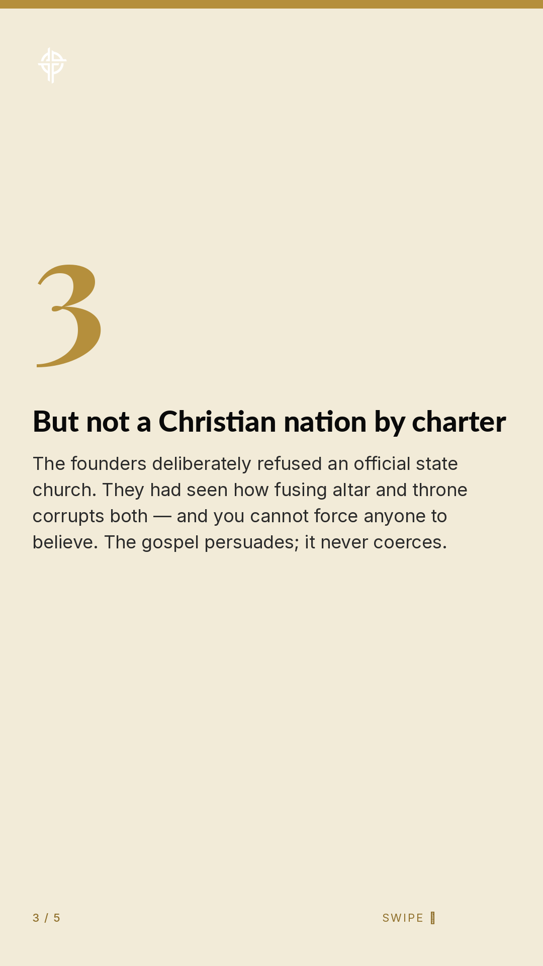 Framework (5-slide story sequence) — slide 4
