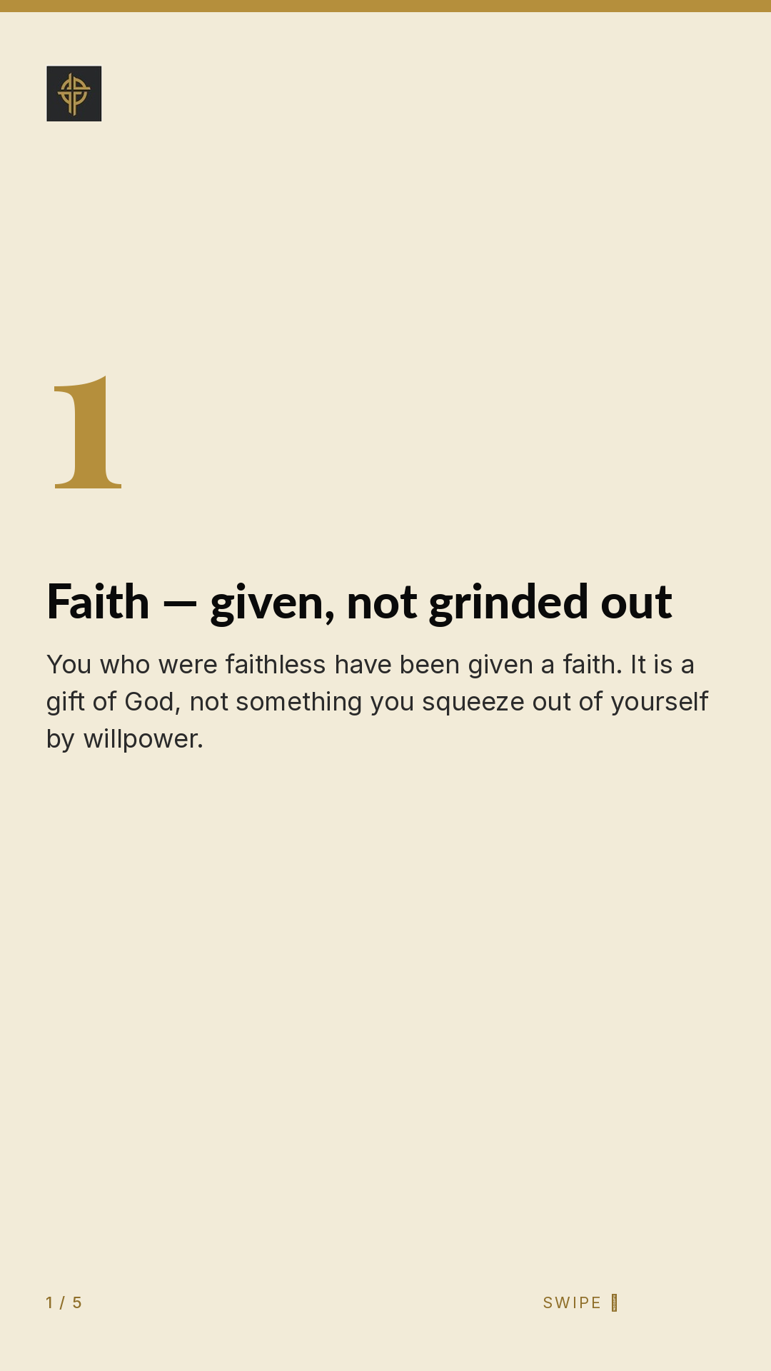 Framework (5-slide story sequence) — slide 2