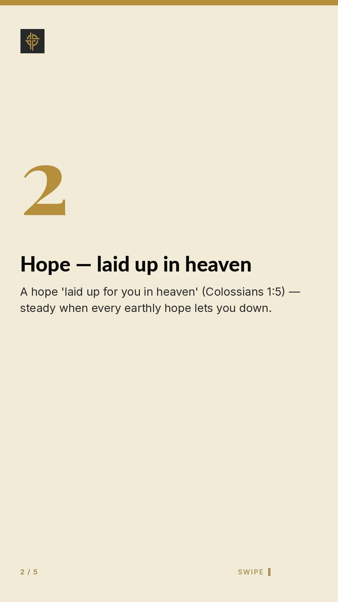 Framework (5-slide story sequence) — slide 3