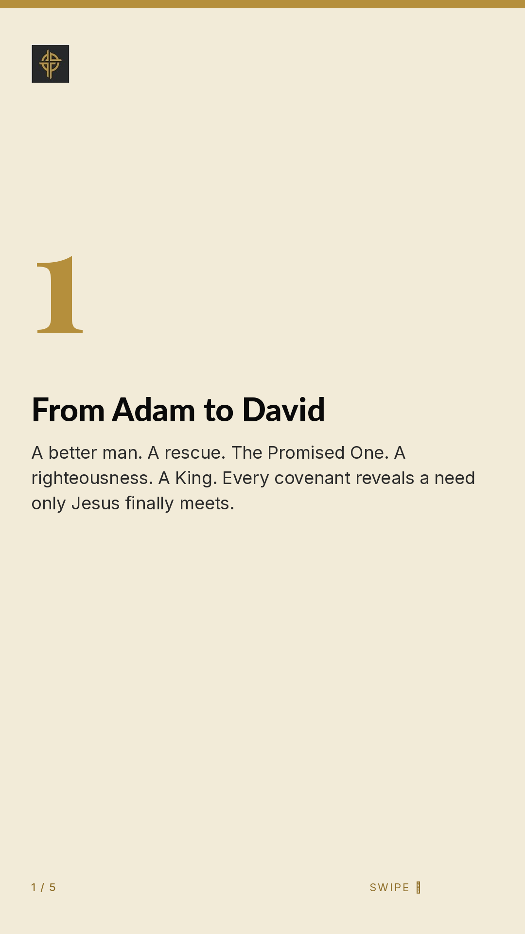 Framework (5-slide story sequence) — slide 2