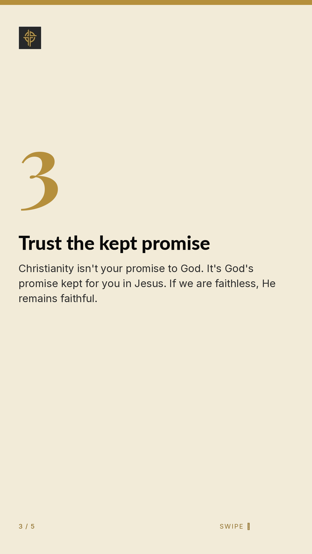 Framework (5-slide story sequence) — slide 4