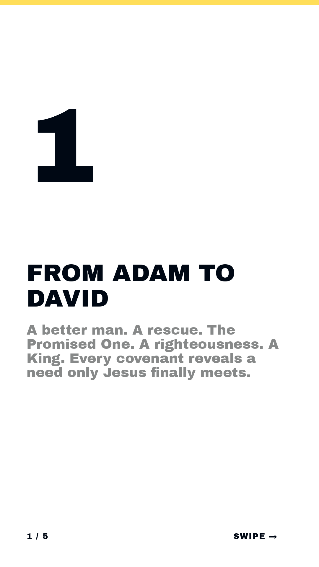 Isaiah · Framework (5-slide story sequence) — slide 2