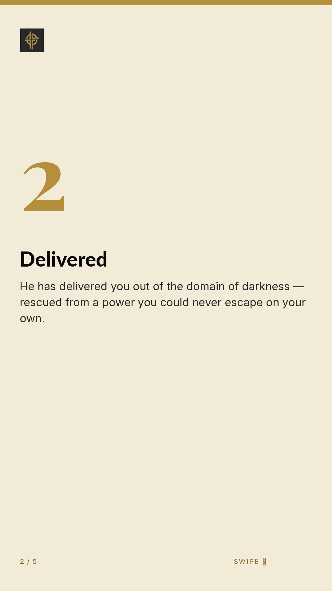 Framework (5-slide story sequence) — slide 3