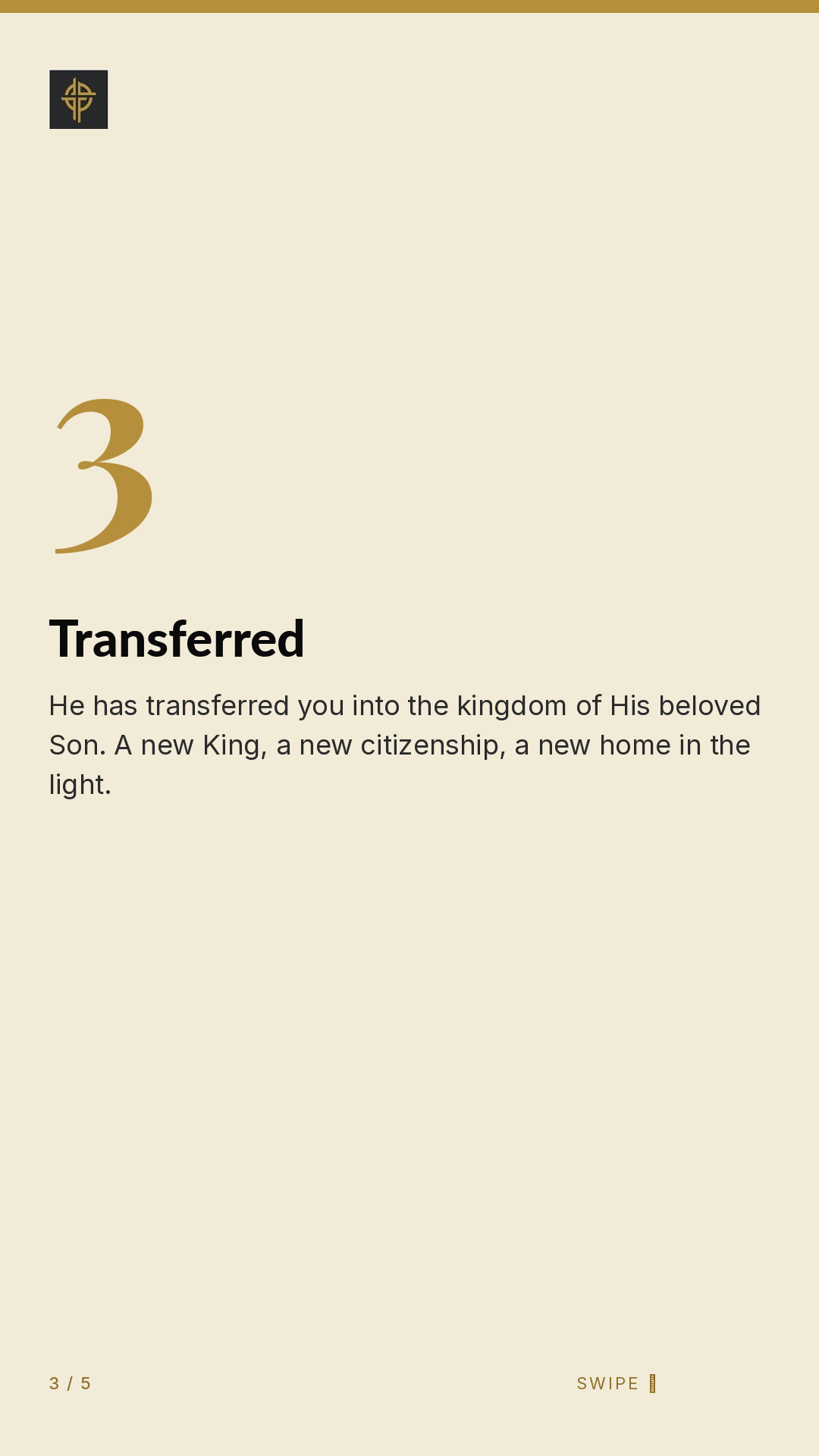 Framework (5-slide story sequence) — slide 4