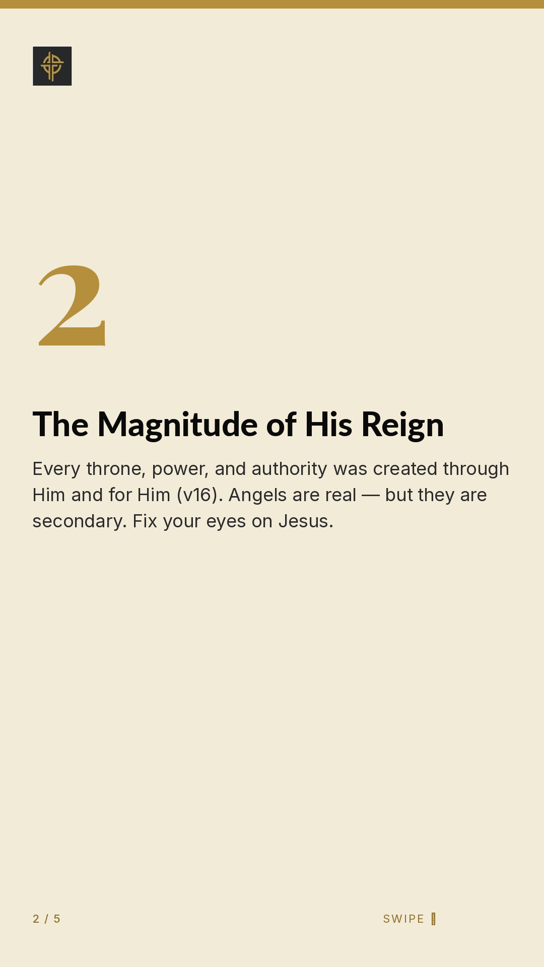 Framework (5-slide story sequence) — slide 3