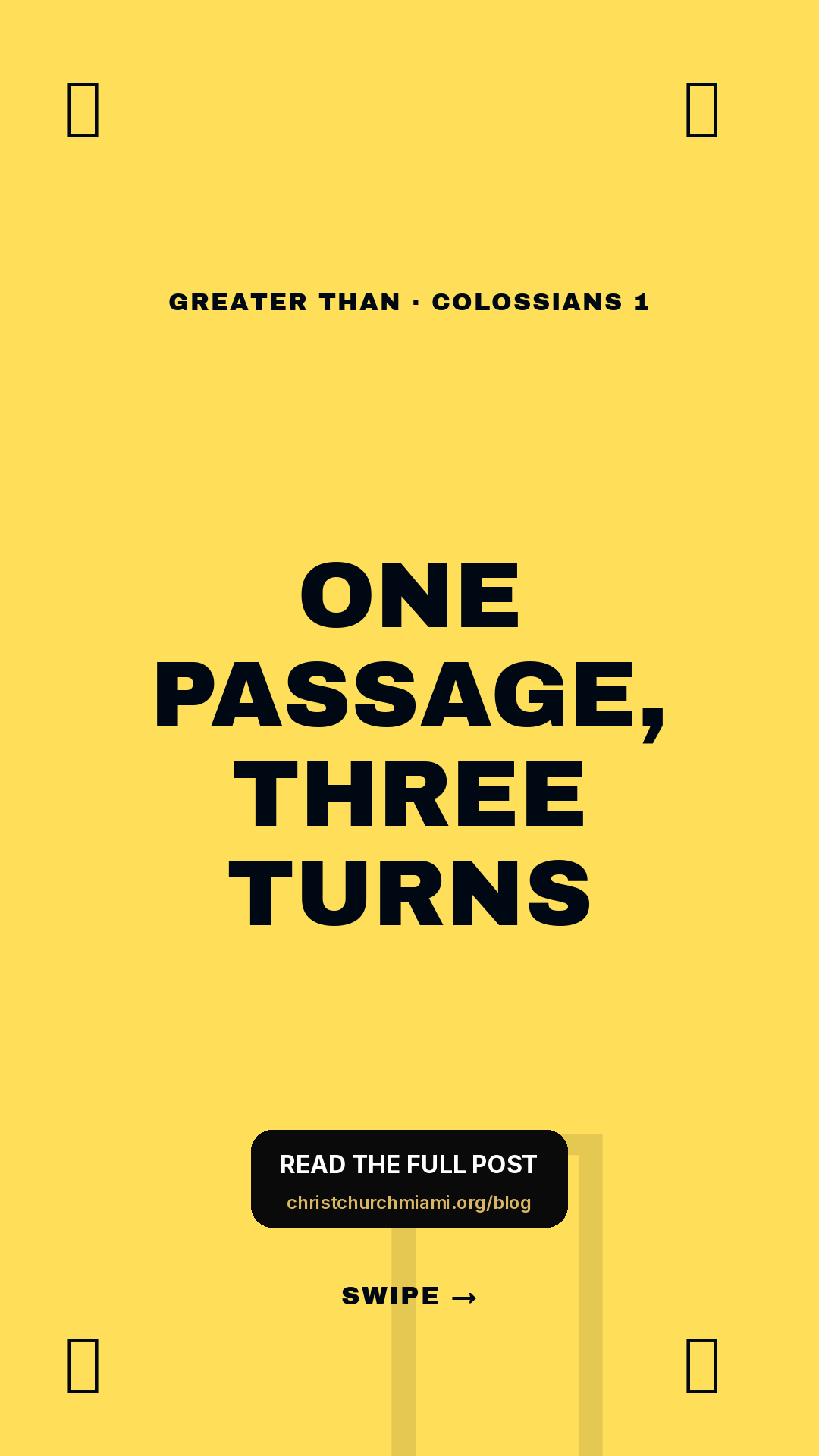 Isaiah · Framework (5-slide story sequence) — slide 1