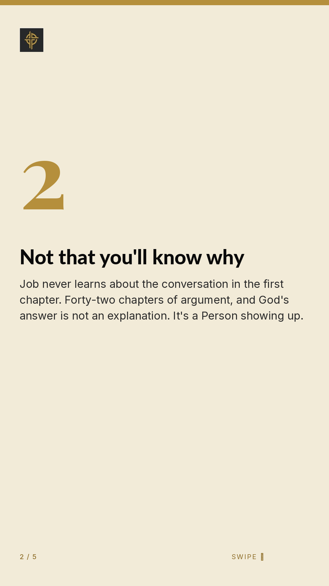 Framework (5-slide story sequence) — slide 3
