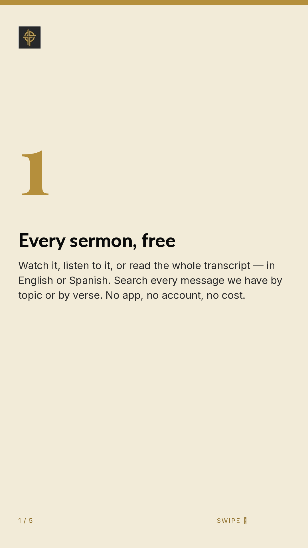 Framework (5-slide story sequence) — slide 2