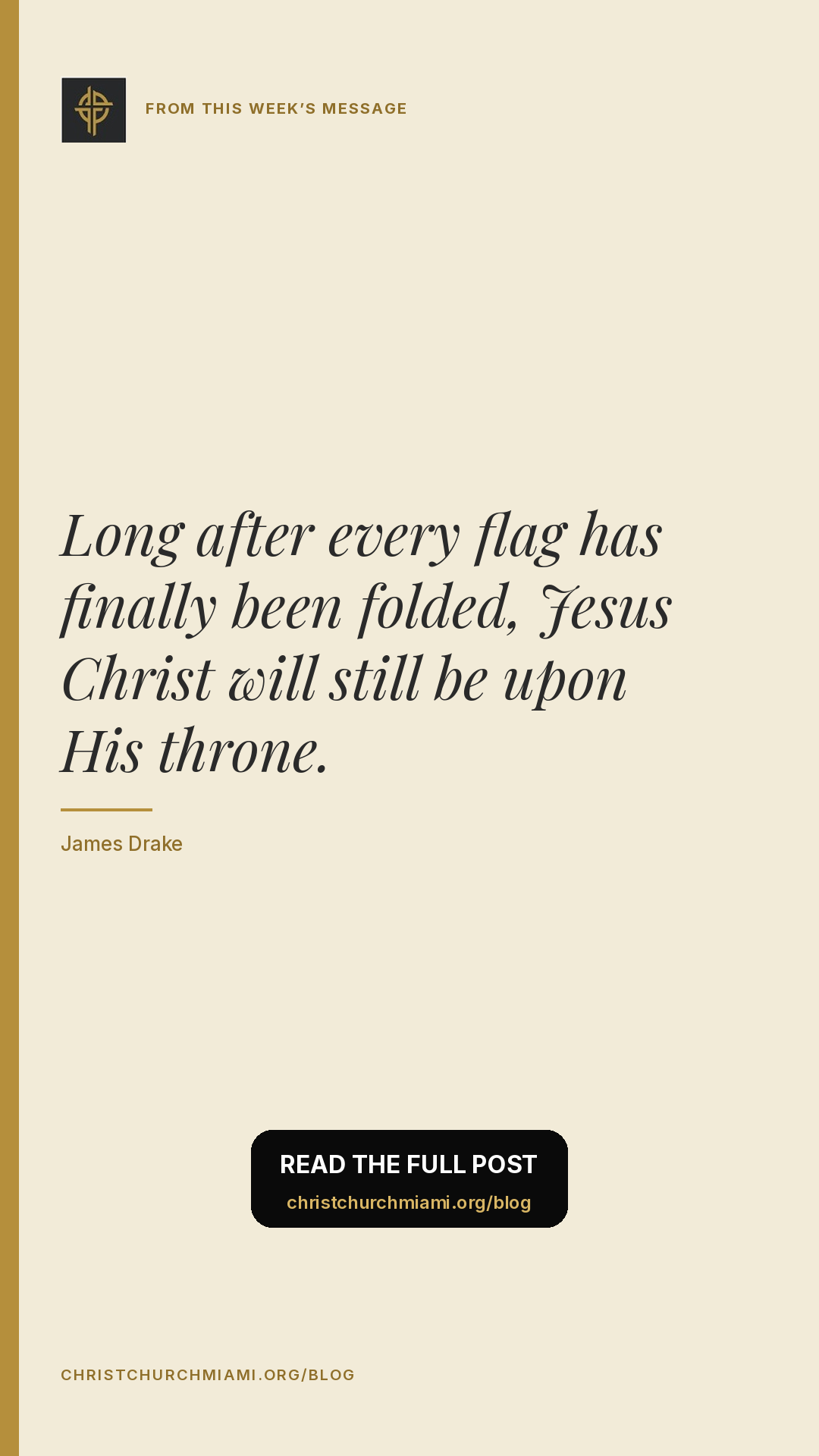 Brand · Pull quote in frame — slide 1