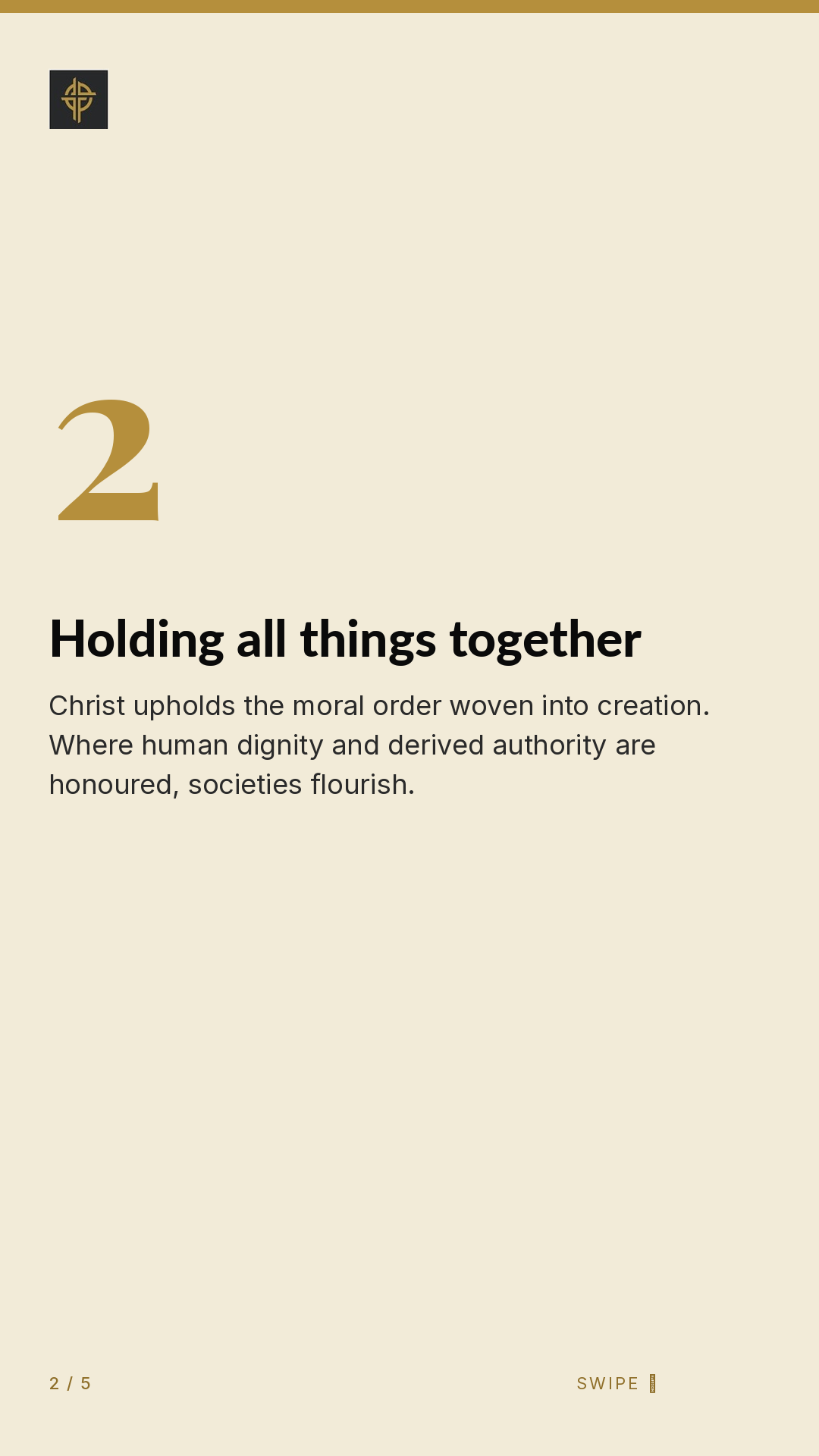 Framework (5-slide story sequence) — slide 3