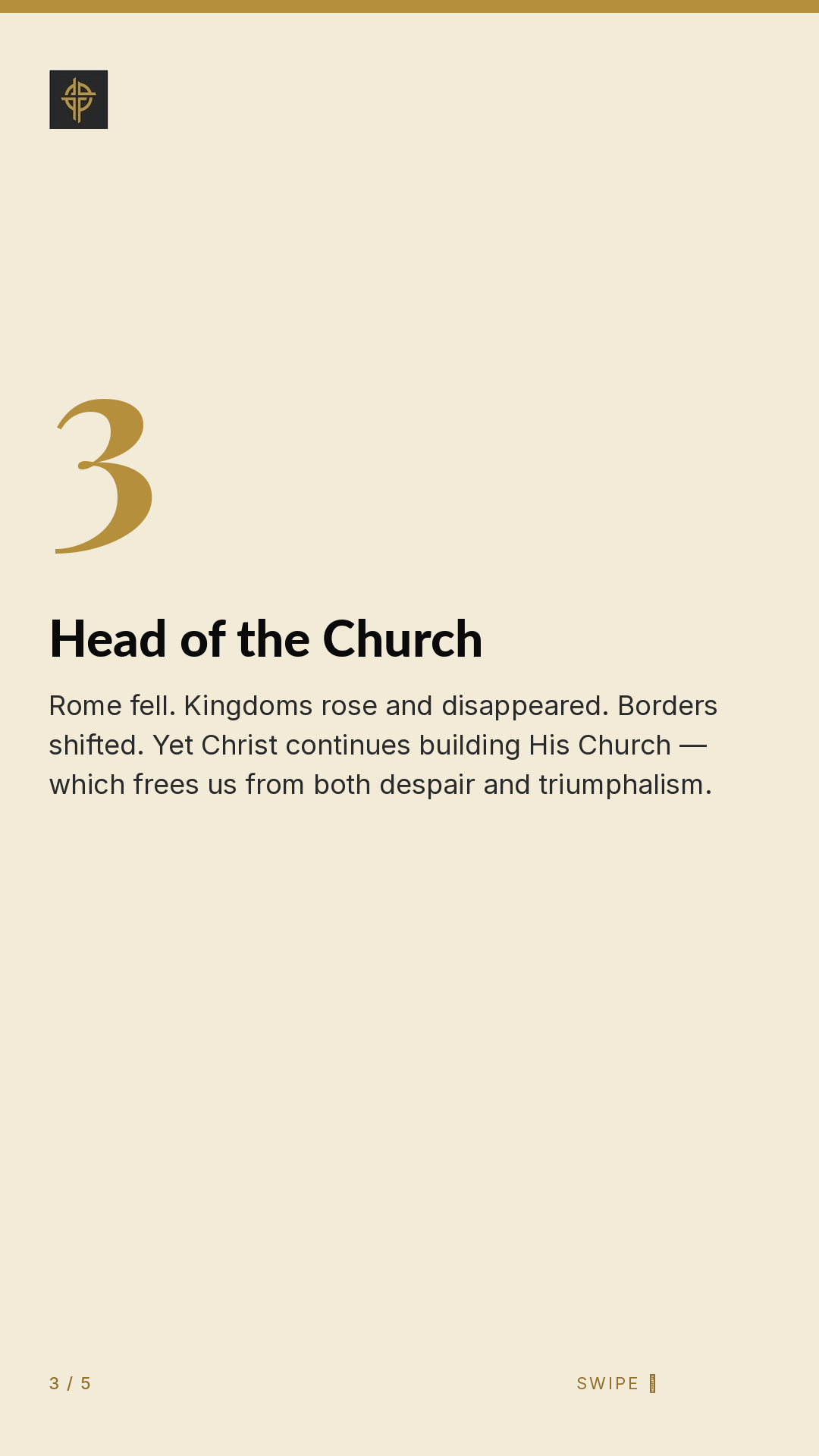 Framework (5-slide story sequence) — slide 4
