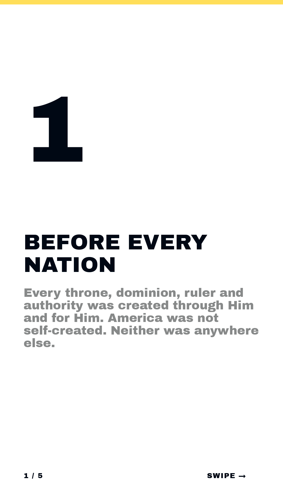 Isaiah · Framework (5-slide story sequence) — slide 2