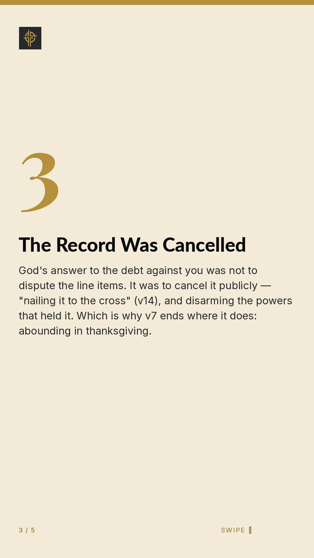 Framework (5-slide story sequence) — slide 4