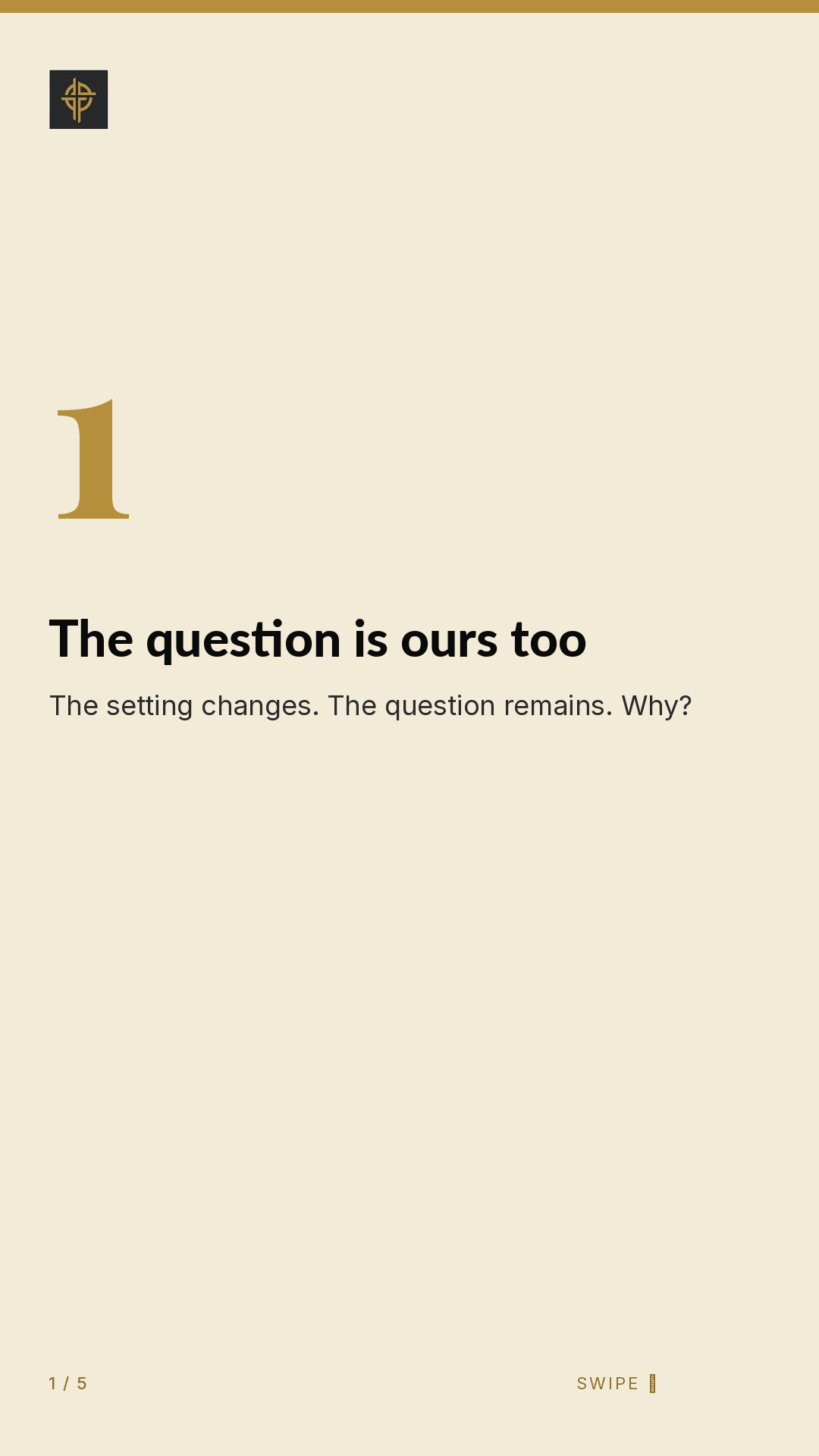 Framework (5-slide story sequence) — slide 2