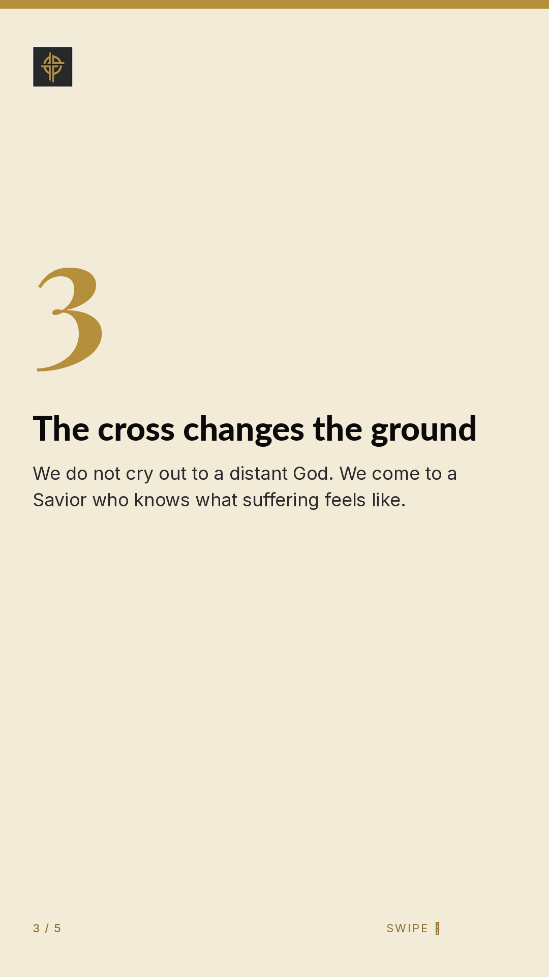 Framework (5-slide story sequence) — slide 4