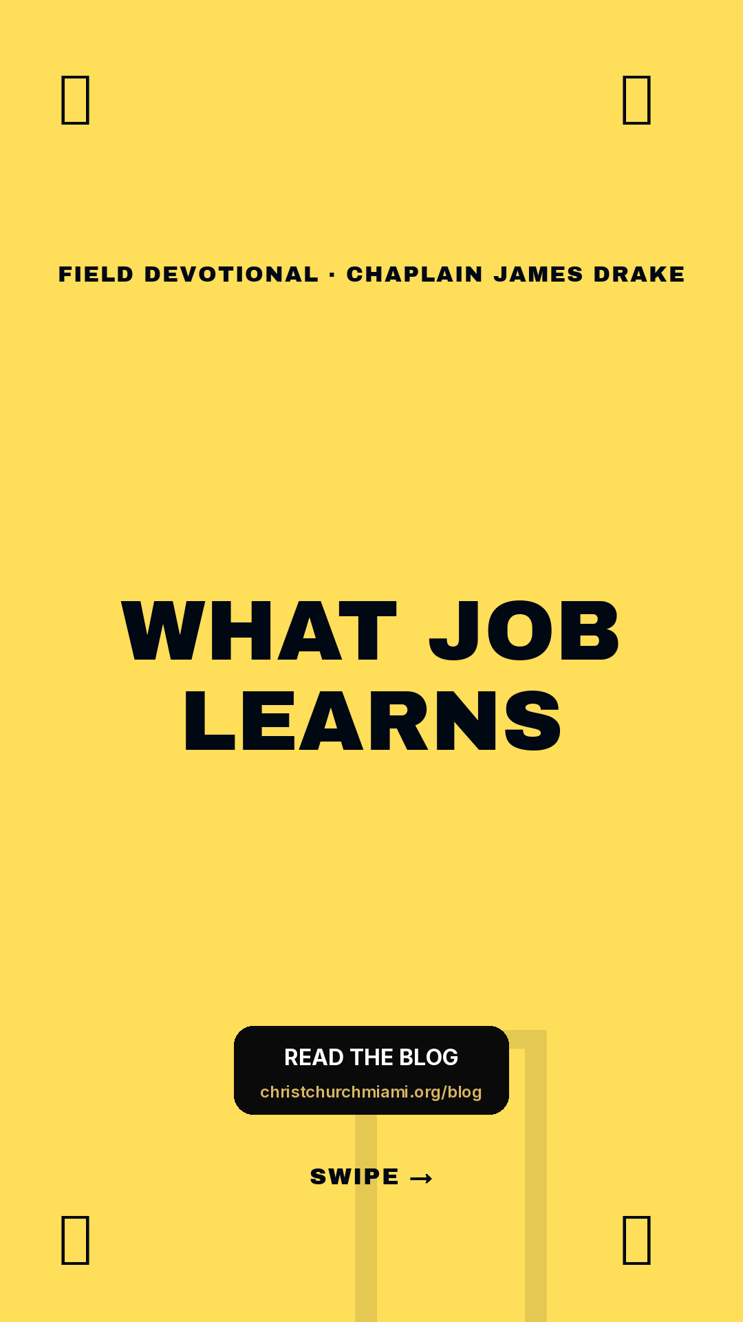 Isaiah · Framework (5-slide story sequence) — slide 1