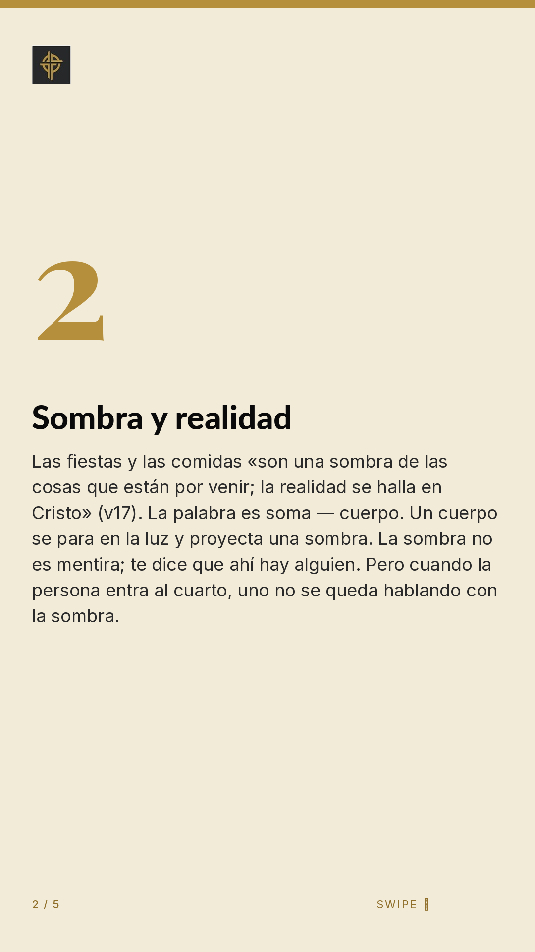 Framework (5-slide story sequence) — slide 3