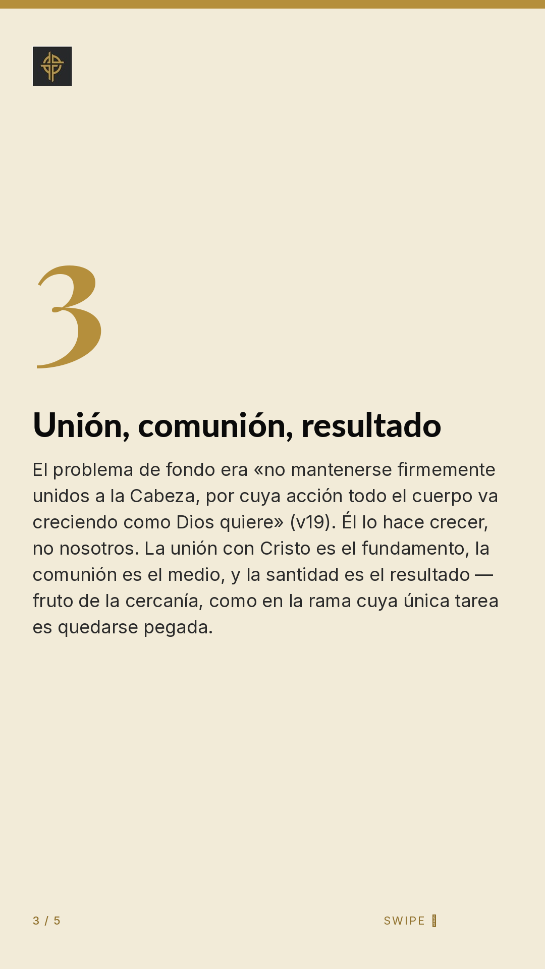 Framework (5-slide story sequence) — slide 4