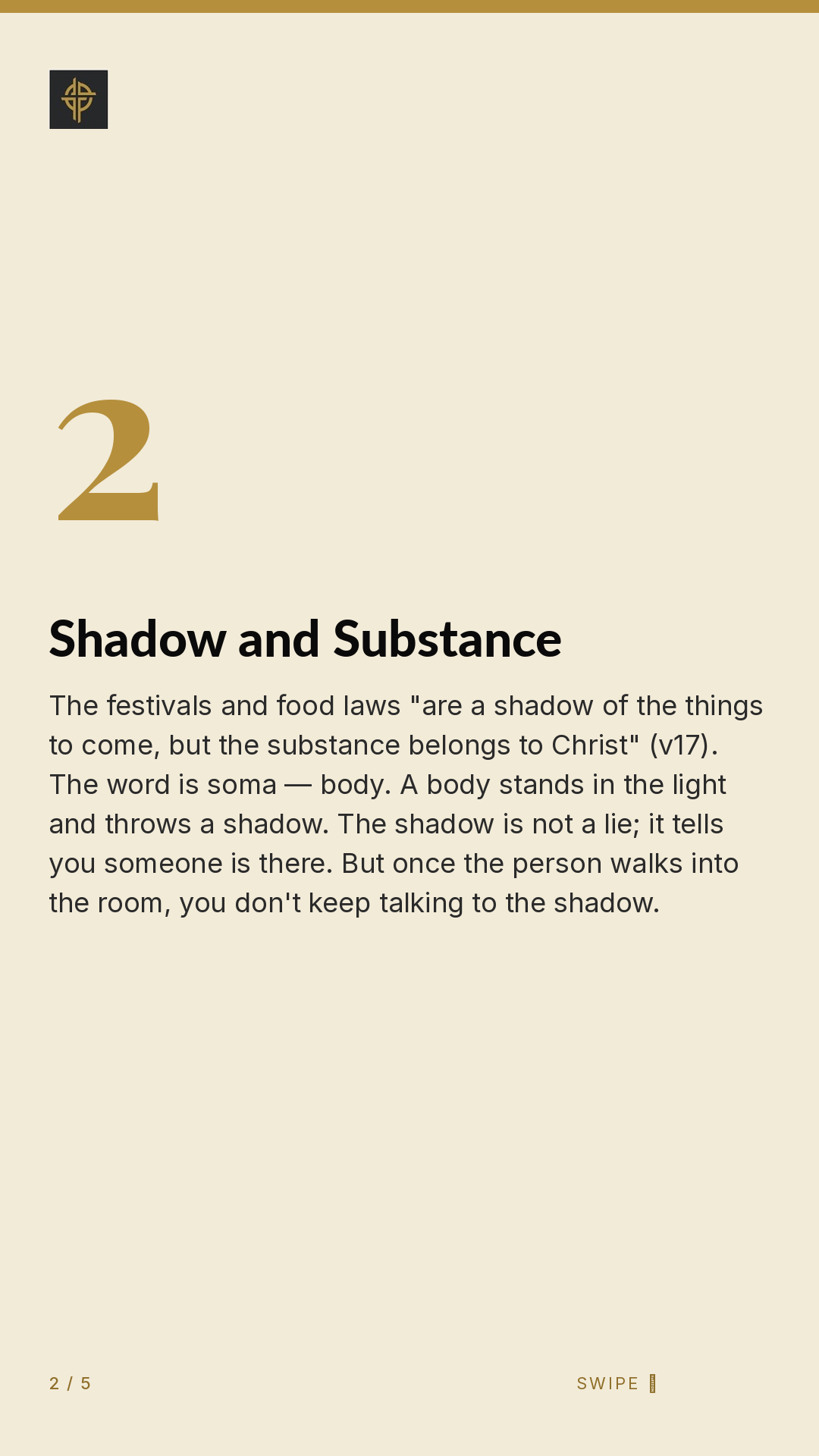 Framework (5-slide story sequence) — slide 3