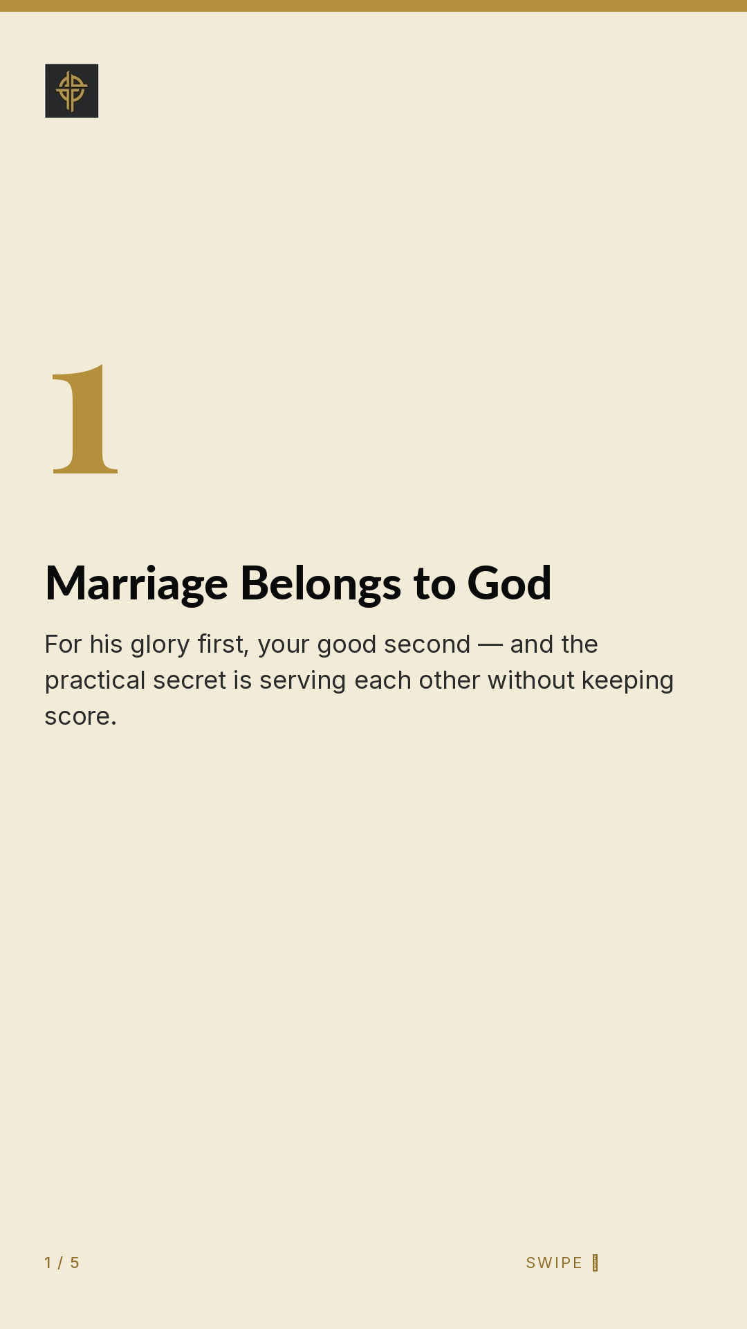 Framework (5-slide story sequence) — slide 2