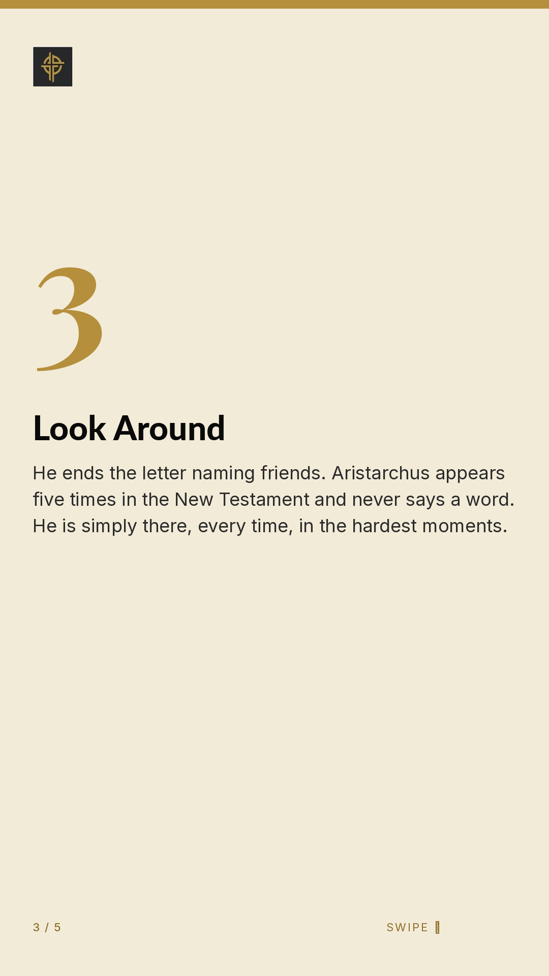 Framework (5-slide story sequence) — slide 4