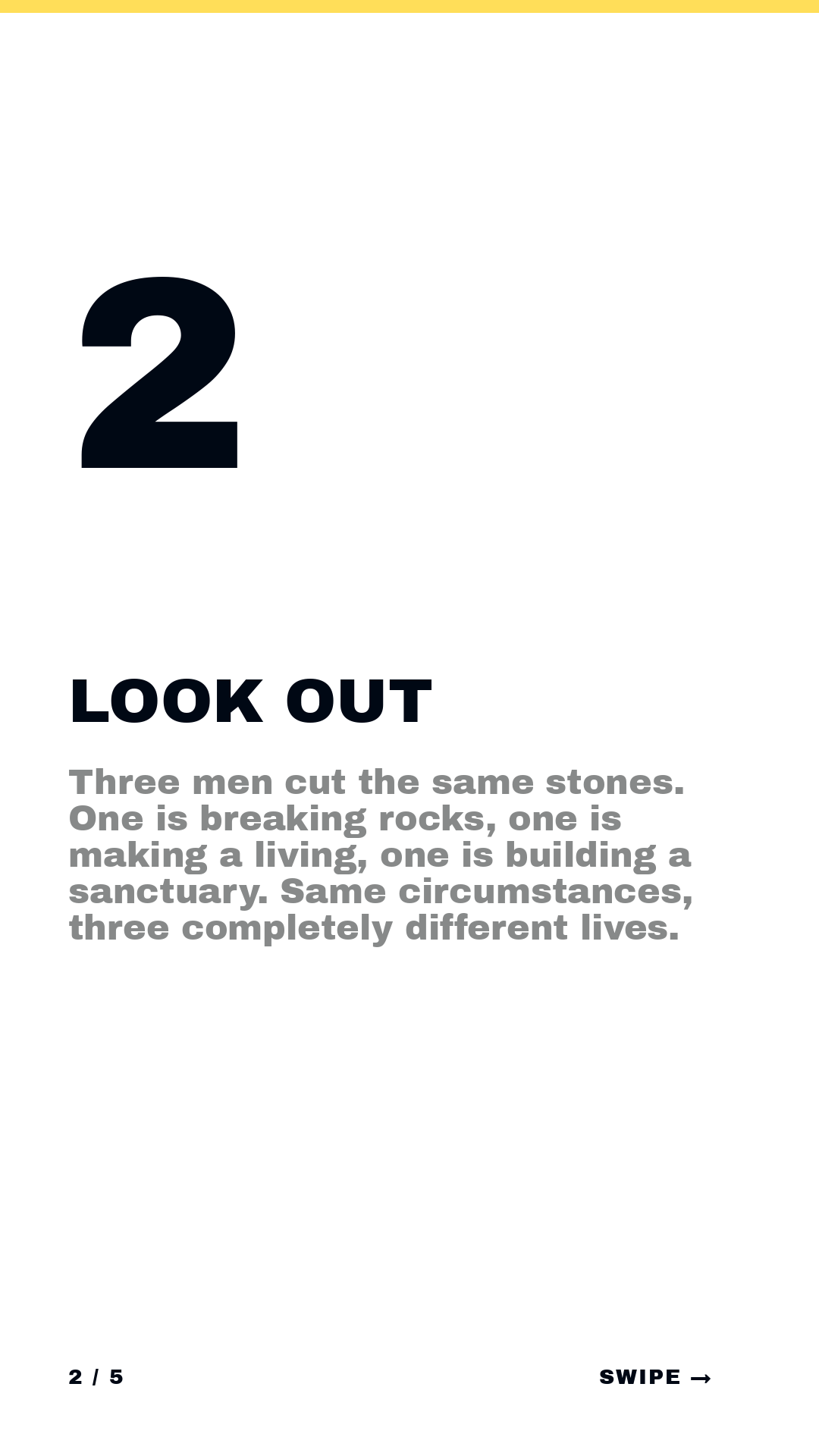 Isaiah · Framework (5-slide story sequence) — slide 3