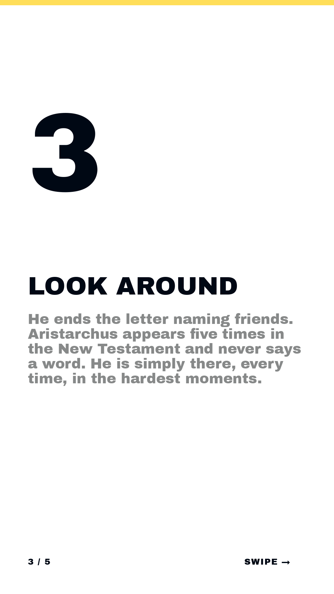Isaiah · Framework (5-slide story sequence) — slide 4
