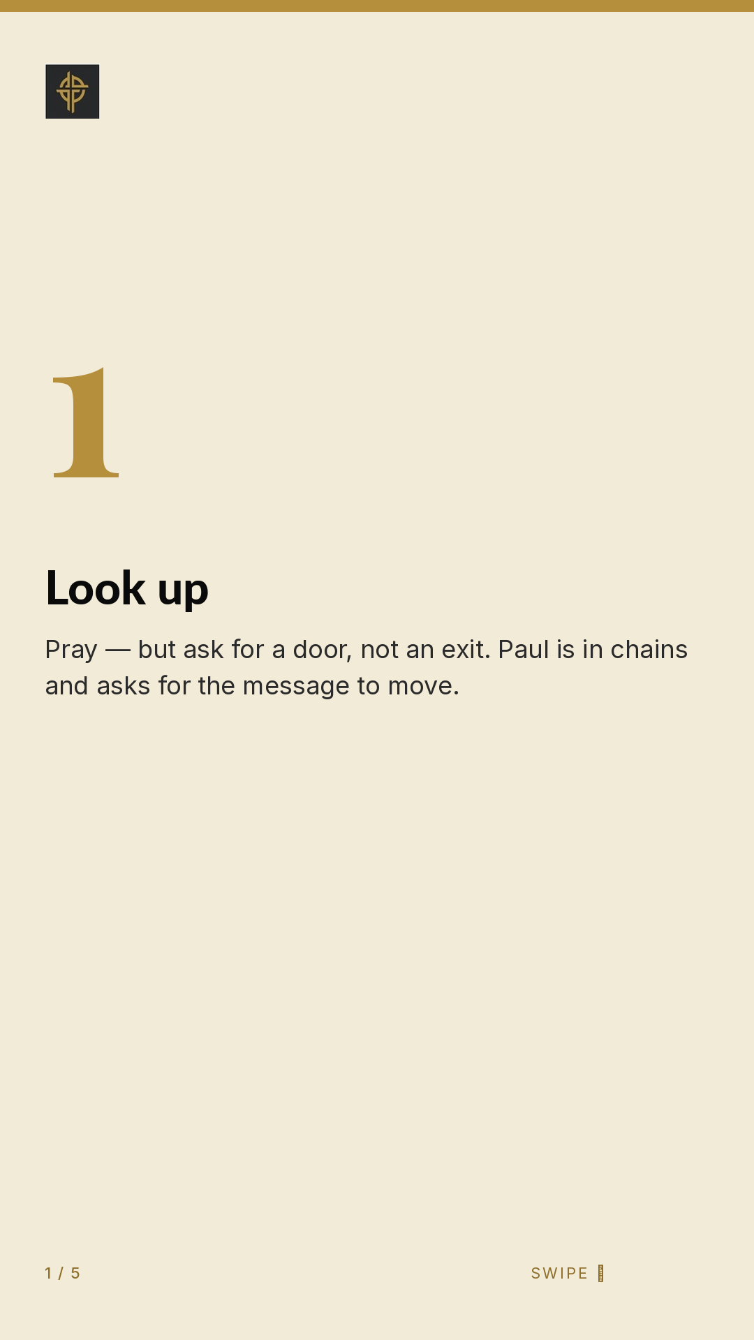 Framework (5-slide story sequence) — slide 2
