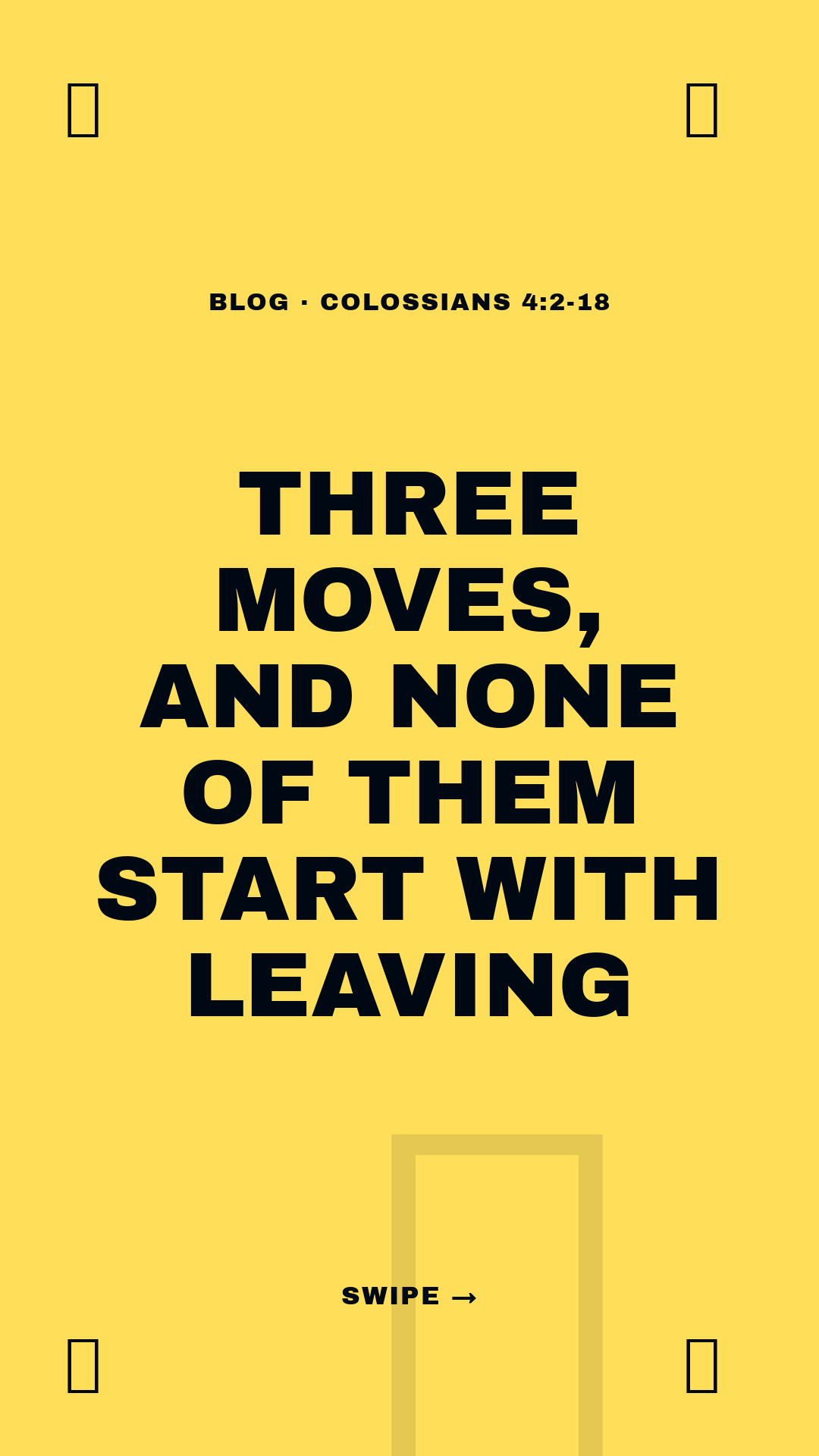 Isaiah · Framework (5-slide story sequence) — slide 1