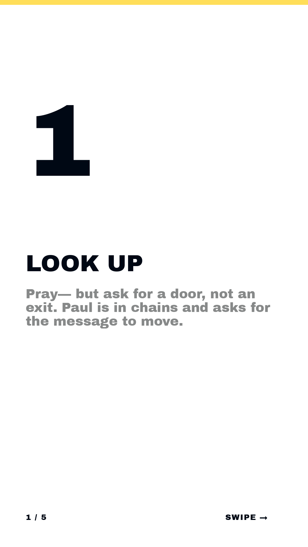 Isaiah · Framework (5-slide story sequence) — slide 2