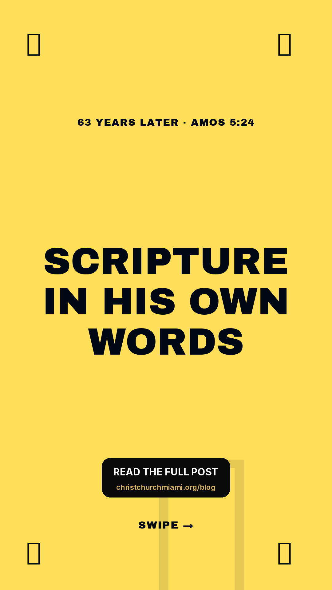 Isaiah · Framework (5-slide story sequence) — slide 1