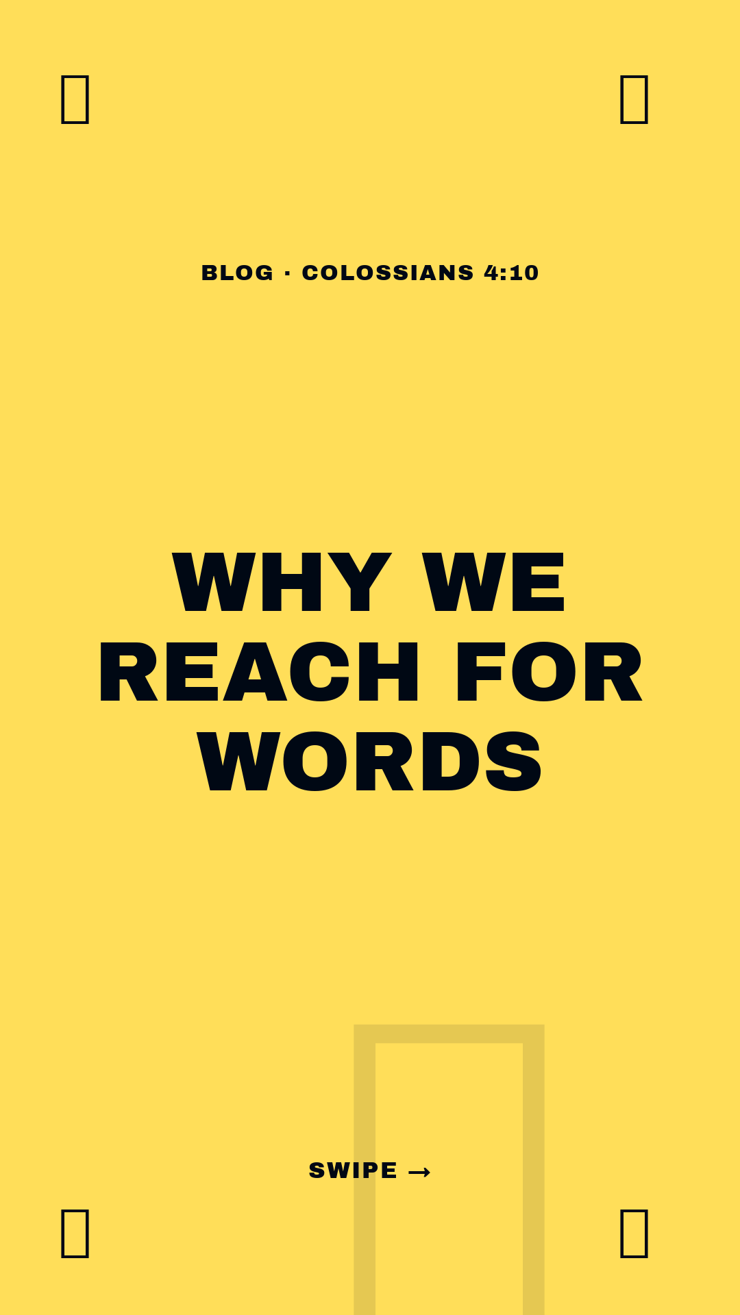 Isaiah · Framework (5-slide story sequence) — slide 1
