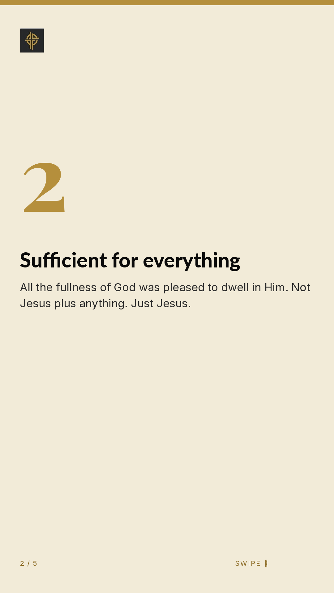 Framework (5-slide story sequence) — slide 3