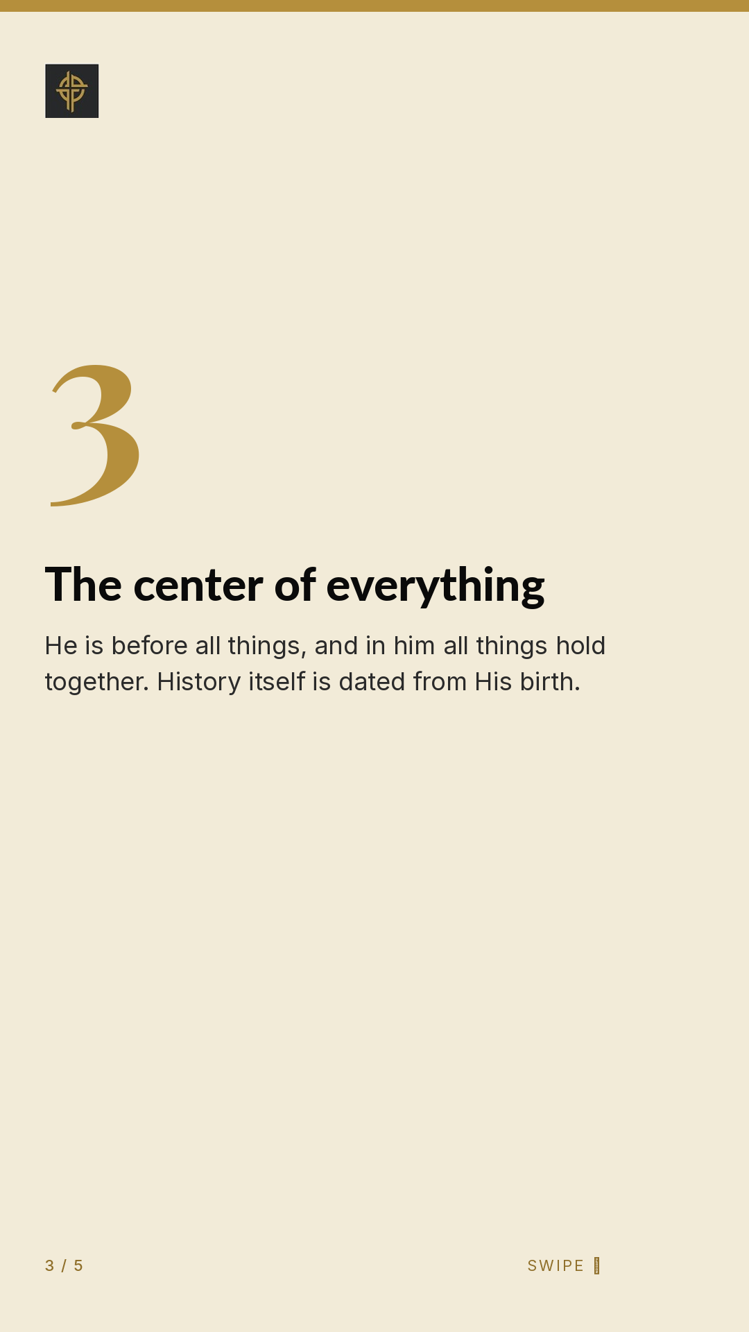 Framework (5-slide story sequence) — slide 4