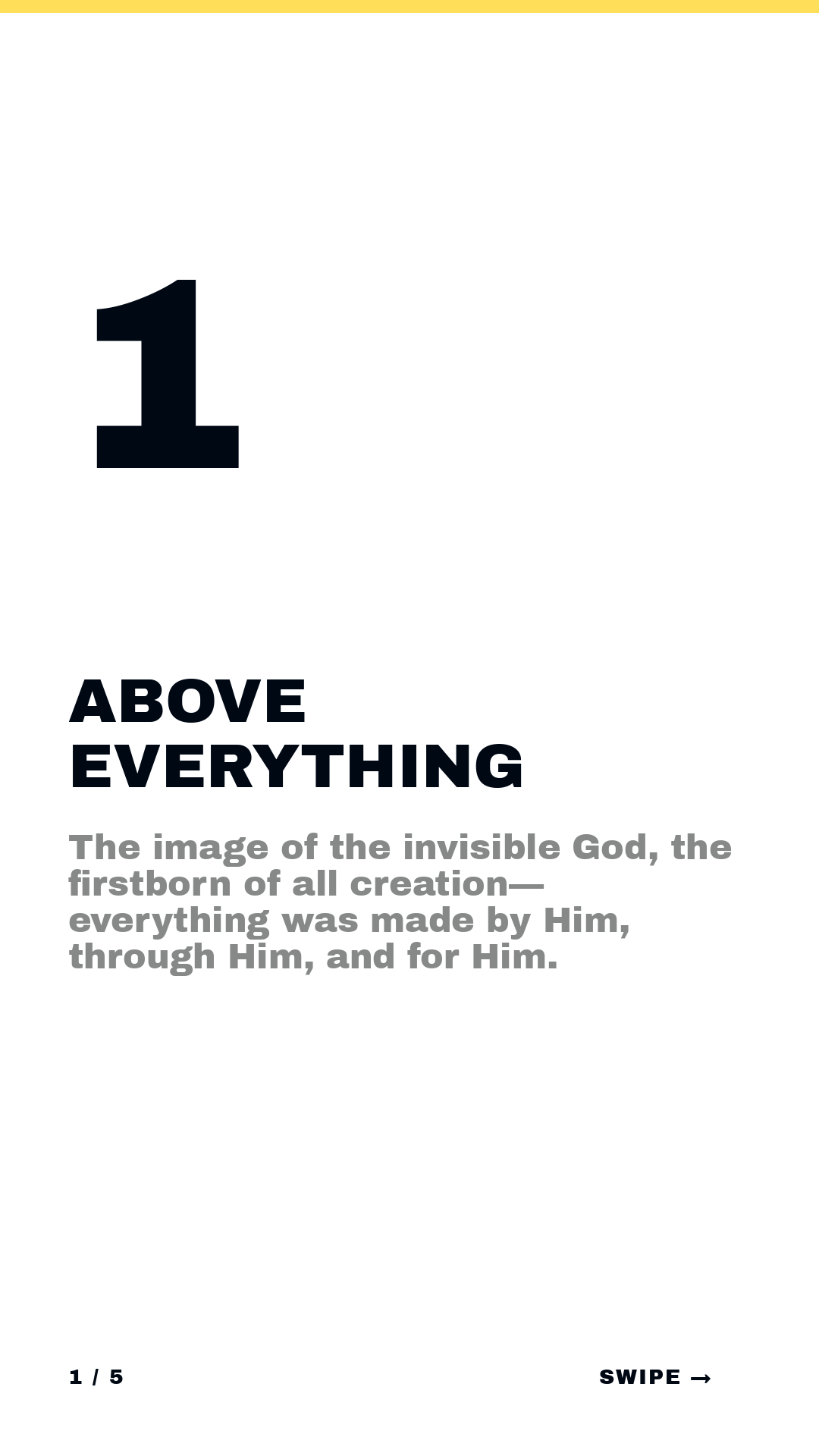 Isaiah · Framework (5-slide story sequence) — slide 2