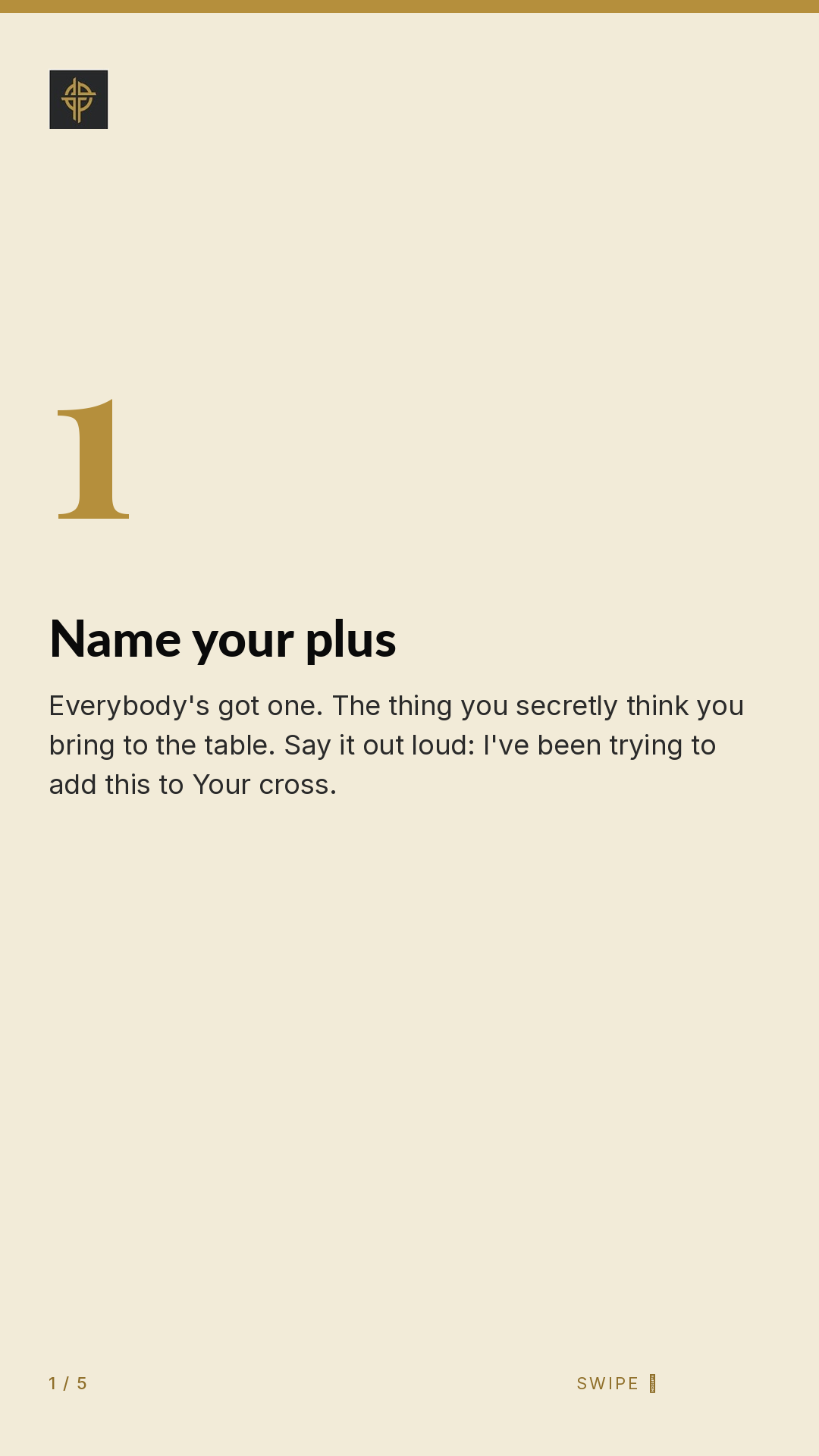 Framework (5-slide story sequence) — slide 2