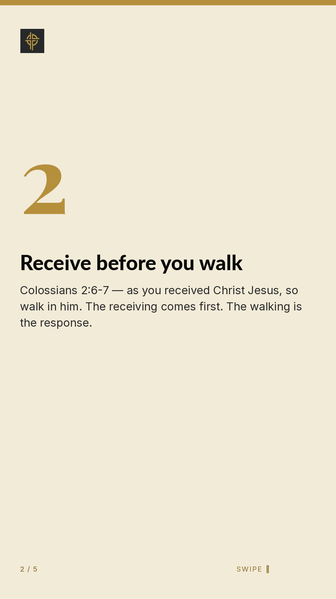 Framework (5-slide story sequence) — slide 3