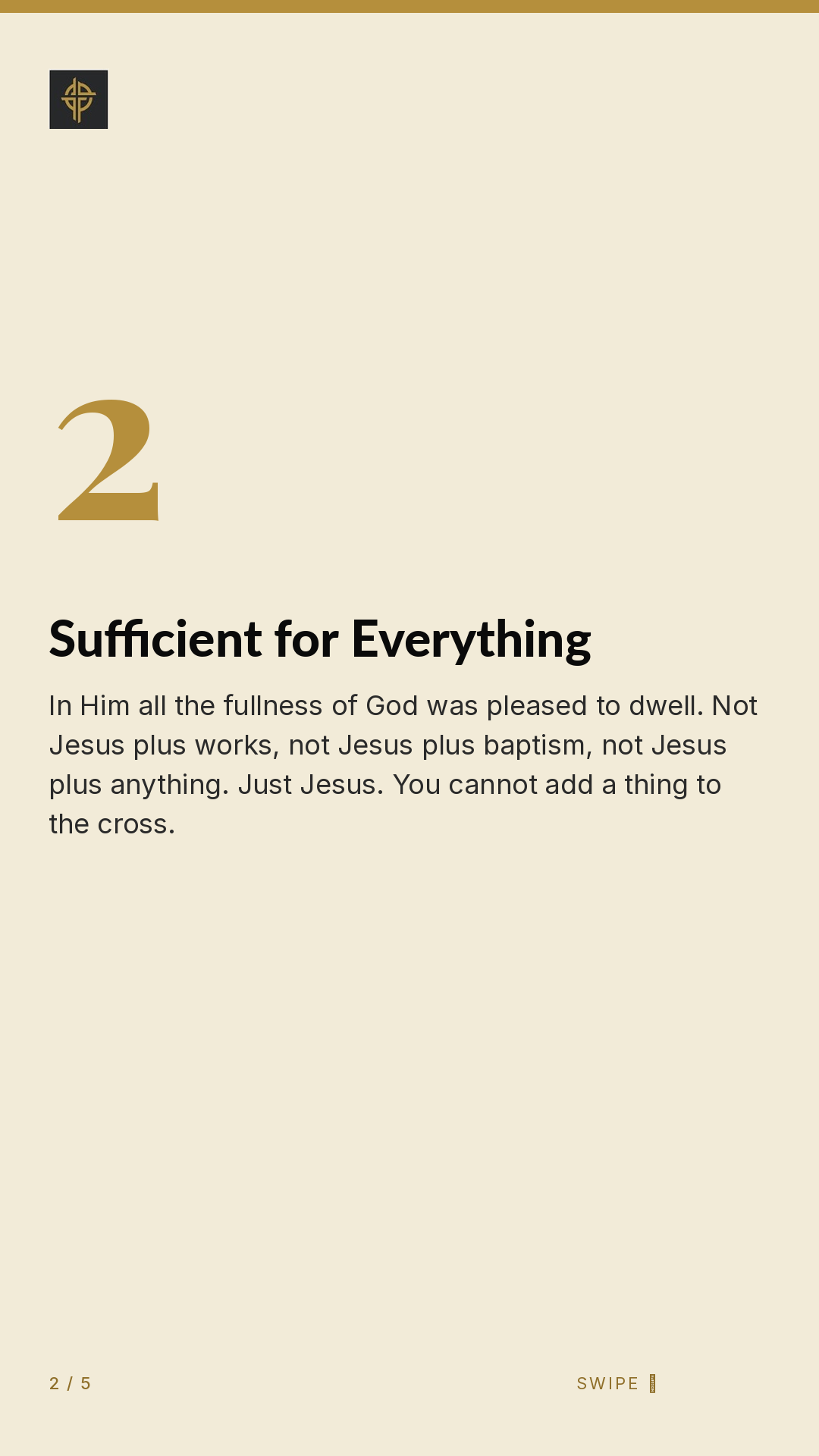 Framework (5-slide story sequence) — slide 3