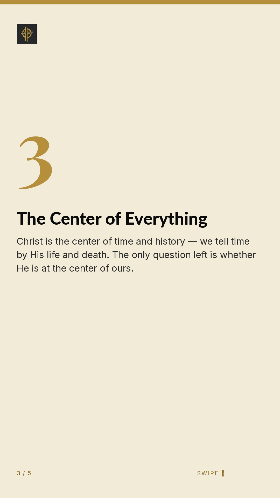 Framework (5-slide story sequence) — slide 4